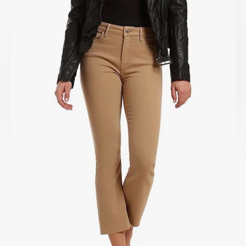 Mavi Viola High-Rise slim straight jeans, Khaki, 25w, 27l